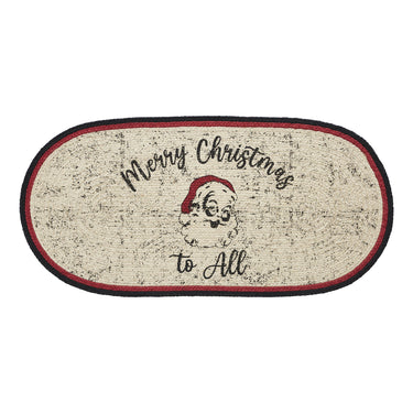 Jolly Ole Santa Jute Braided Rug Oval 17